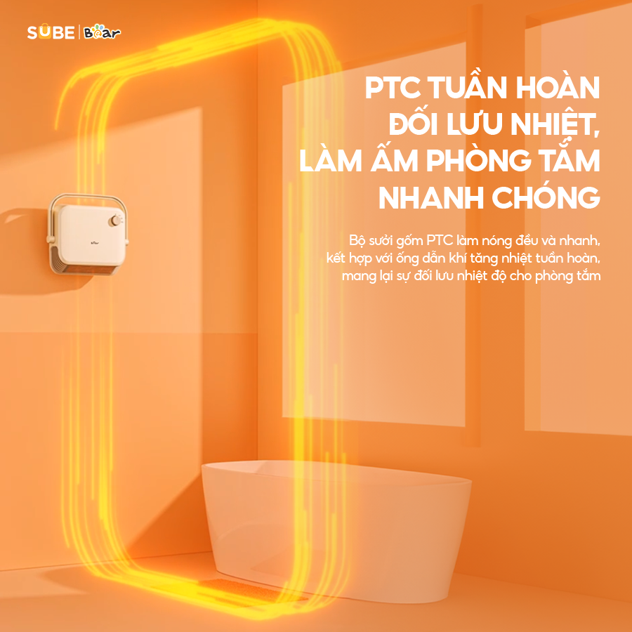 Máy sưởi nhà tắm Bear SH-4H20X - Ảnh 4