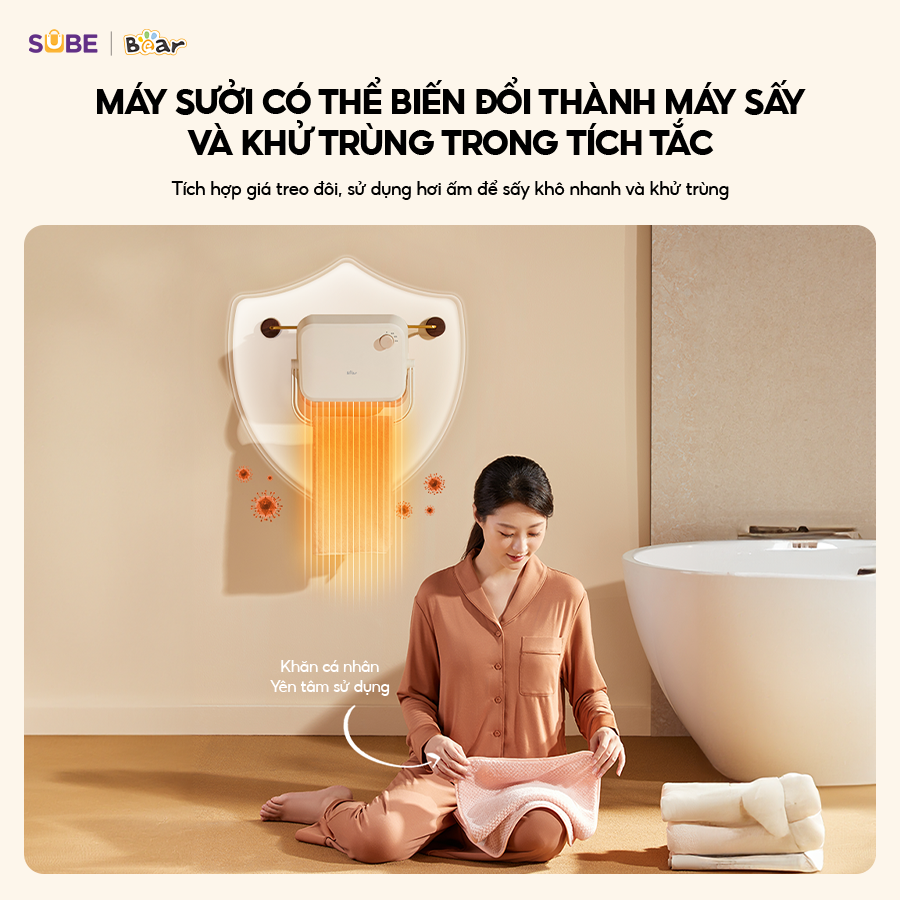 Máy sưởi nhà tắm Bear SH-4H20X - Ảnh 6