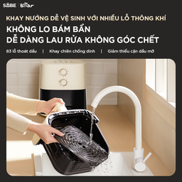 Nồi Chiên Không Dầu BEAR 5L AF-5H15I52 Công Suất Lớn Chiên Nướng Ngon
