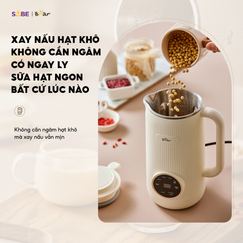 Máy làm sữa hạt Bear SB-SH06C - Ảnh 2
