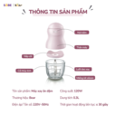 (GIÁ ĐỘC QUYỀN) Máy xay Bear 0.3l GR-B03V8, phù hợp xay đồ ăn dặm, xay gia vị, lượng thịt ít - Ảnh 5