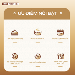 (GIÁ ĐỘC QUYỀN) Nồi lẩu Oidire 4L ODI07A