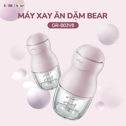 Máy xay ăn dặm Bear GR-B03V8 ( 3 màu xanh - hồng - kem)