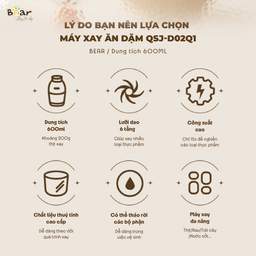 Máy xay ăn dặm Bear QSJ-D02Q1