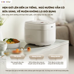 Nồi cơm điện inox Bear 1,2L RC-5H30O12