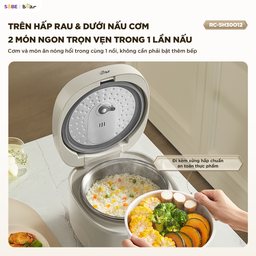 Nồi cơm điện inox Bear 1,2L RC-5H30O12