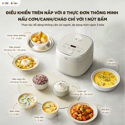 Nồi cơm điện inox Bear 1,2L RC-5H30O12