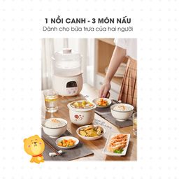 Nồi nấu chậm 0.8L Bear SUBE001 (3 màu)