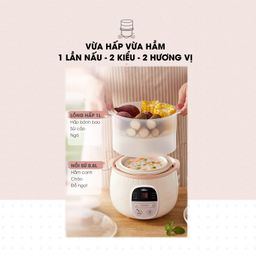 Nồi nấu chậm 0.8L Bear SUBE001 (3 màu)