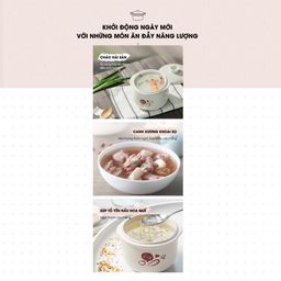 Nồi nấu chậm 0.8L Bear SUBE001 (3 màu)