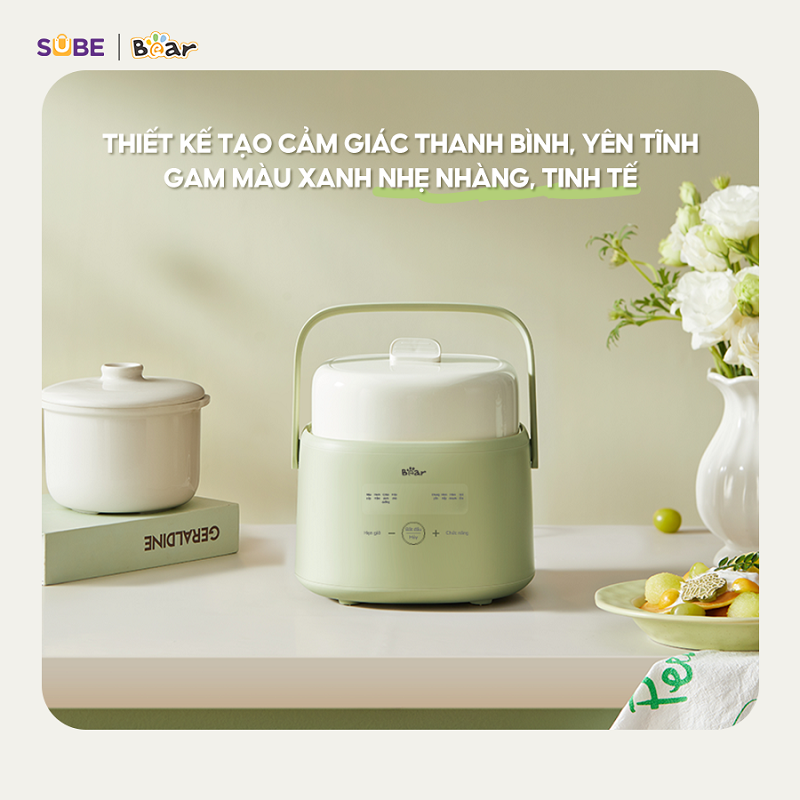 (SALE) Nồi nấu chậm 1.0L Bear SC-4H10E