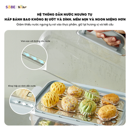 Nồi hấp Bear 4 tầng, 21.5L DZG-P20W7 - Có thể ăn lẩu, hấp