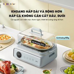 Nồi hấp Bear 4 tầng, 21.5L DZG-P20W7 - Có thể ăn lẩu, hấp