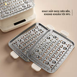 Nồi hấp Bear 3 tầng, 12L SB-NH12L
