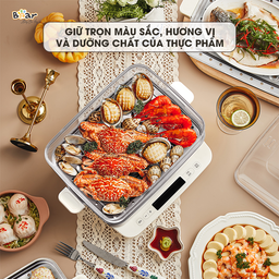 Nồi hấp Bear 3 tầng, 12L SB-NH12L