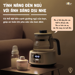 Máy đun nước pha sữa Bear 1.2l TNQ-D12D1 - Kem + Xanh