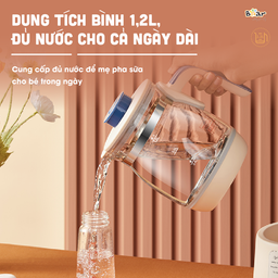 Máy đun nước pha sữa Bear 1.2l TNQ-D12D1 - Kem + Xanh