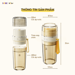 Máy xay cầm tay Bear SB-MX04K - Yellow