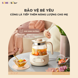 Máy đun nước hâm sữa Bear WW-4H12M - kem - Tiếng Việt