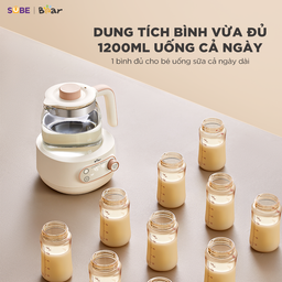 Máy đun nước hâm sữa Bear WW-4H12M - kem - Tiếng Việt