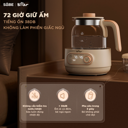 Máy đun nước hâm sữa Bear WW-4H12M - kem - Tiếng Việt