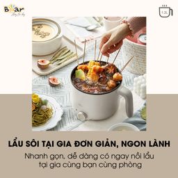 Nồi lẩu Bear 1.2l DRG-C12K1 - Grey
