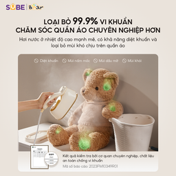 Bàn là hơi nước Bear IR-4H15H - Cream