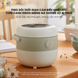 Nồi cơm điện Bear 1,6l SB-NC16L (dung tích 0,8l lòng nồi) cho 1-3 người ăn, nồ…