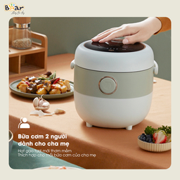 Nồi cơm điện Bear 1,6l SB-NC16L (dung tích 0,8l lòng nồi) cho 1-3 người ăn, nồ…