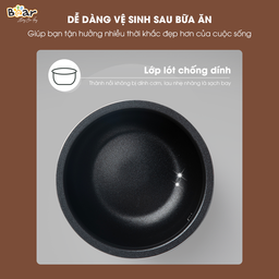 Nồi cơm điện Bear 1,6l SB-NC16L (dung tích 0,8l lòng nồi) cho 1-3 người ăn, nồ…