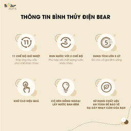 Bình thủy điện Bear SB-BTD5L