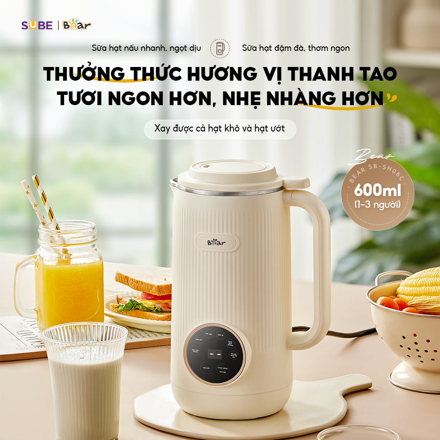 Máy làm sữa hạt Bear SB-SH06C