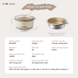 Nồi lẩu Bear SB-NL05F