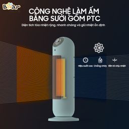 (Hàng xả đã sd) Quạt sưởi gốm Bear DNQ-C20B1