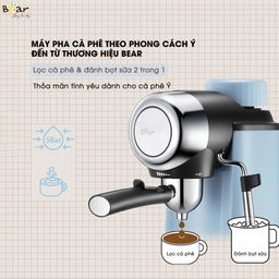 Máy Pha cà phê Bear Tự Động Pha Cafe, Pha Espresso Phong Cách Ý CF-B02V1
