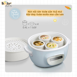 Nồi nấu chậm 2,5L Bear SUBE003