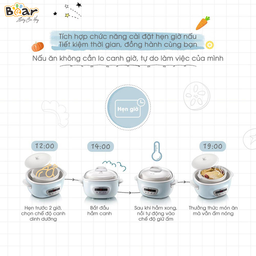 Nồi nấu chậm 2,5L Bear SUBE003