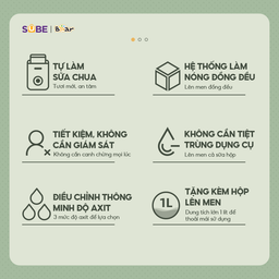 Máy làm sữa chua Bear SB-SC12C - Green