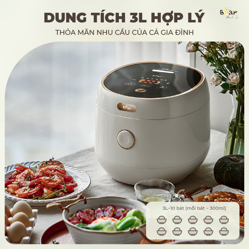 Nồi cơm điện Bear SB-NC30B