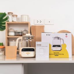 Máy đun nước pha sữa Bear WW-4H12W (Có khay hấp)