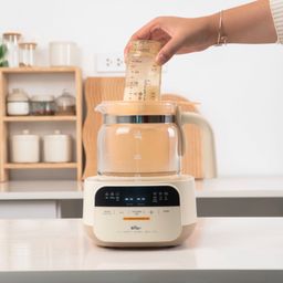 Máy đun nước pha sữa Bear WW-4H12W (Có khay hấp)