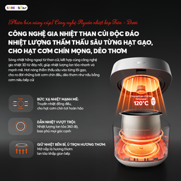 Nồi cơm điện Bear 4L RC-4H40Y (lòng nồi 1.5L)