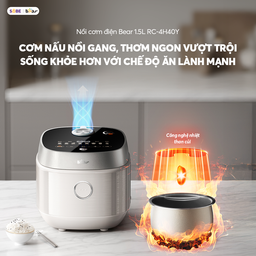 Nồi cơm điện Bear 4L RC-4H40Y (lòng nồi 1.5L)