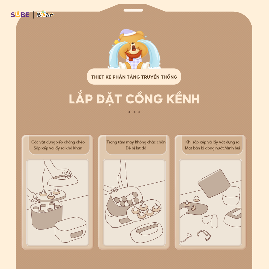Máy sấy tiệt trùng Bear SB-MTT20 - Cream