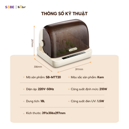 Máy sấy tiệt trùng Bear SB-MTT20 - Cream