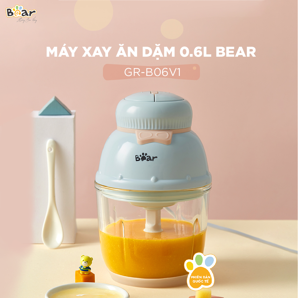 Máy xay ăn dặm 0.6L Bear GR-B06V1 - Blue