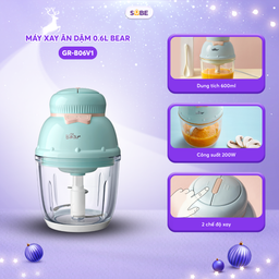 Máy xay ăn dặm 0.6L Bear GR-B06V1 - Blue
