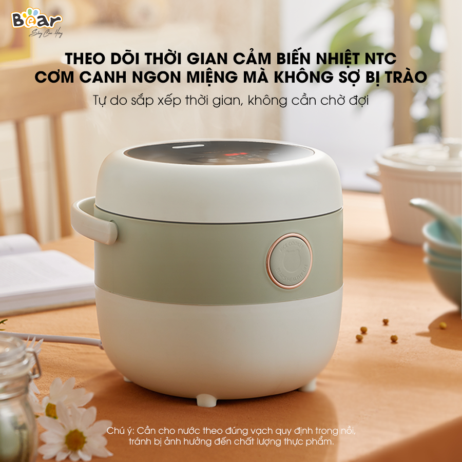 Nồi Cơm Điện Tử Đa Năng Bear 1,6L SB-NC16L