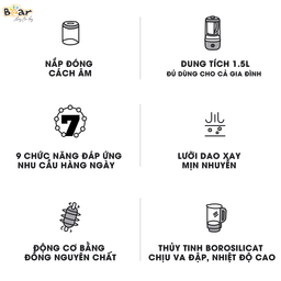 Máy làm sữa hạt Bear PBJ-B06S2