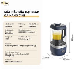 Máy làm sữa hạt Bear PBJ-B06S2